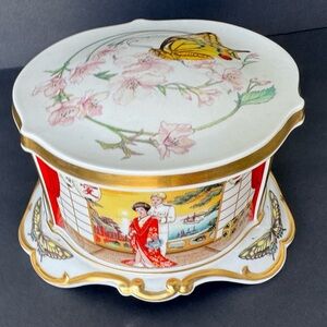 Franklin Mint 1983 Madame Butterfly Music Box by La Scala de Milano 24K Gold